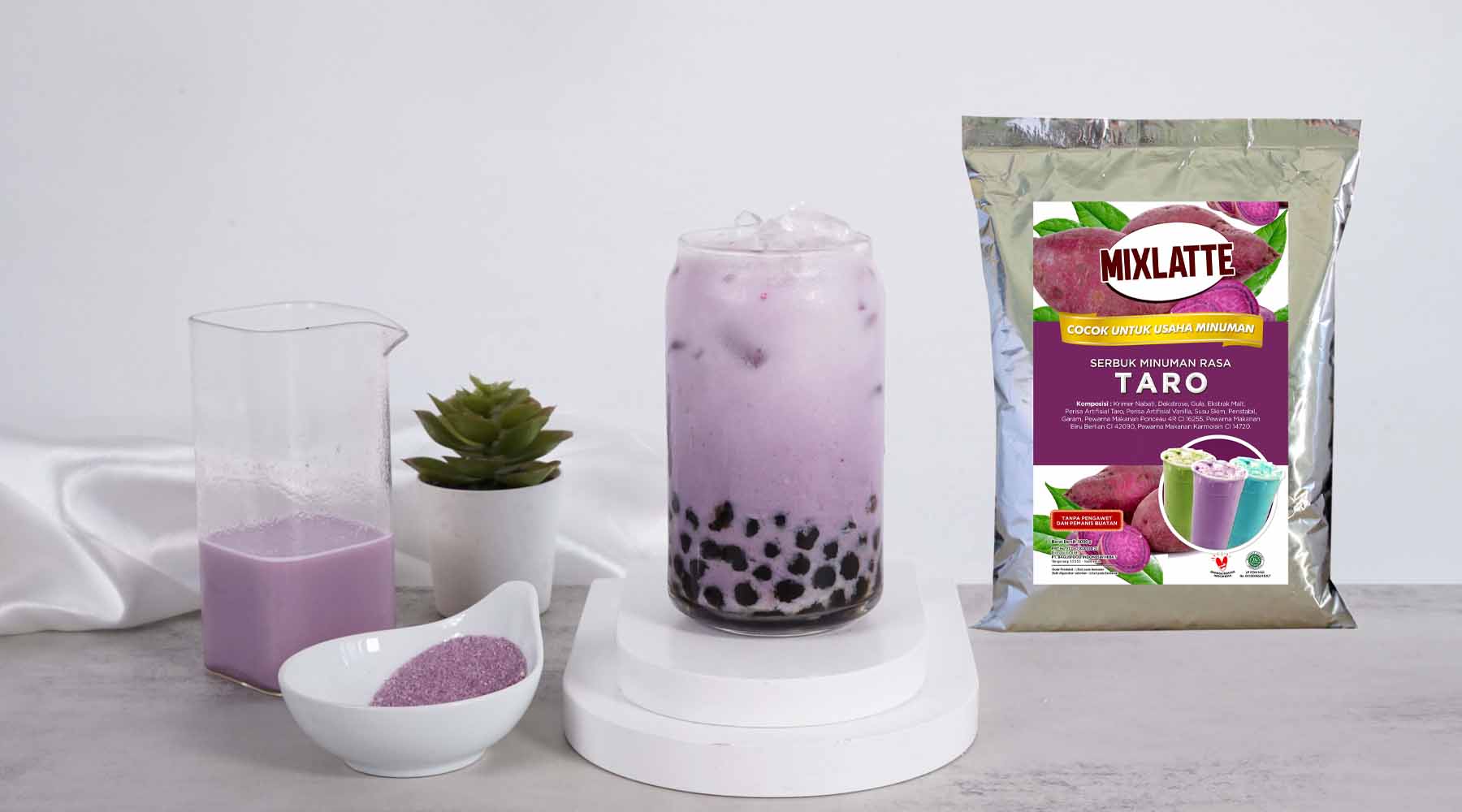 Bubuk Minuman Taro Mixlatte